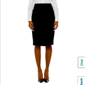 Classic black pencil skirt